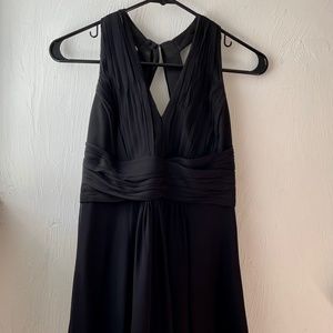 Ann Taylor 0p black silk dress